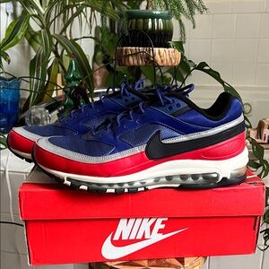 Nike Air Max 97/BW deep royal blue black red white blue sneakers shoes M11